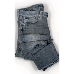 Polo Ralph Lauren Black Denim Jeans 32(34)x32 Button Fly Skinny Jeans Distressed